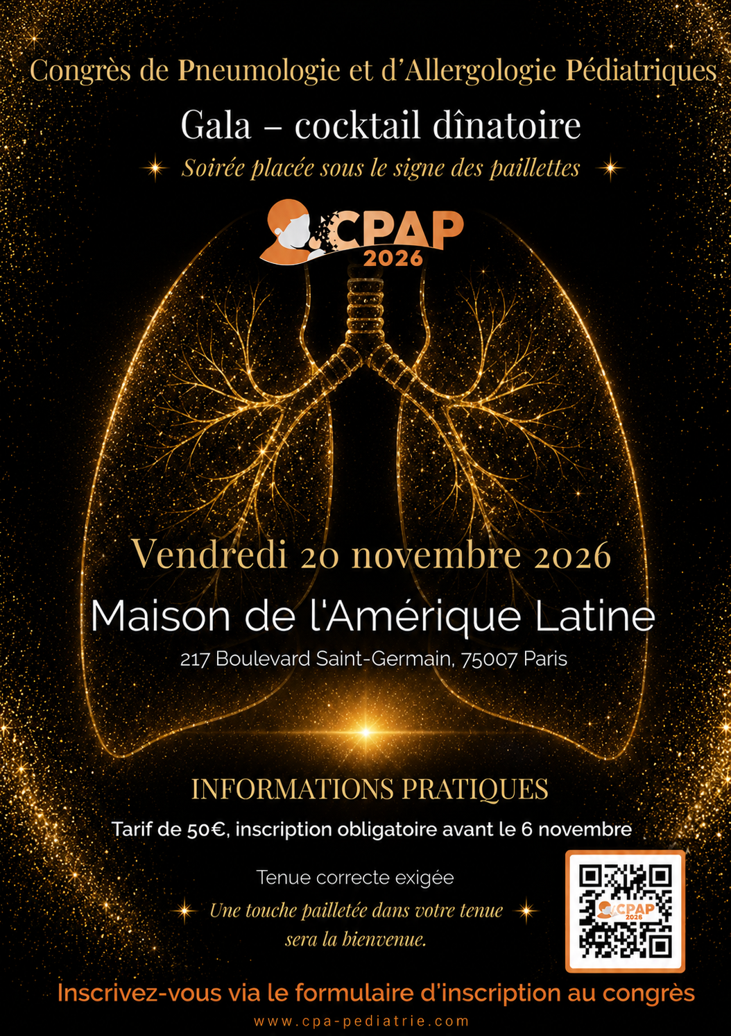 Visuel Dîner de Gala CPAP 2026